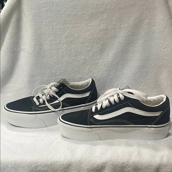 Vans Old Skool Platform Shoe Women size 8 - Picture 3 of 7